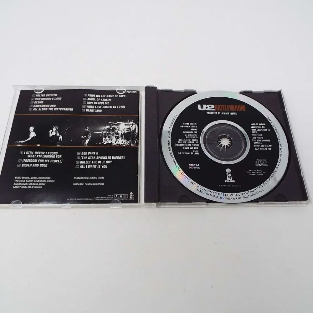 U2 Rattle And Hum CD - Picture 3 of 3
